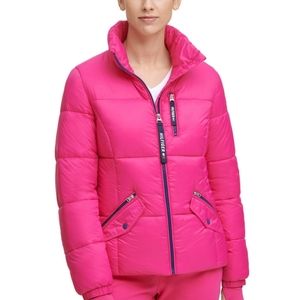 💝Tommy Hilfiger Pink Puffer Jacket Size Medium Winter Jacket